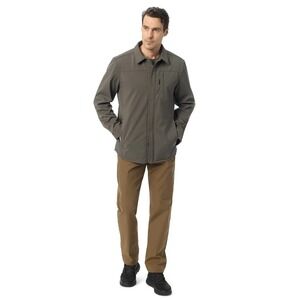 GH Bass & Co. Men's Frontier Bonded Fleece Button Jacket Size Small Beluga